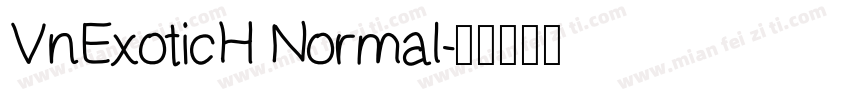 VnExoticH Normal字体转换